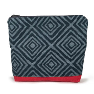 Makeup Pouch - White, Blue, And Red - Image 2